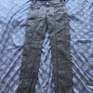 High waisted jeans
